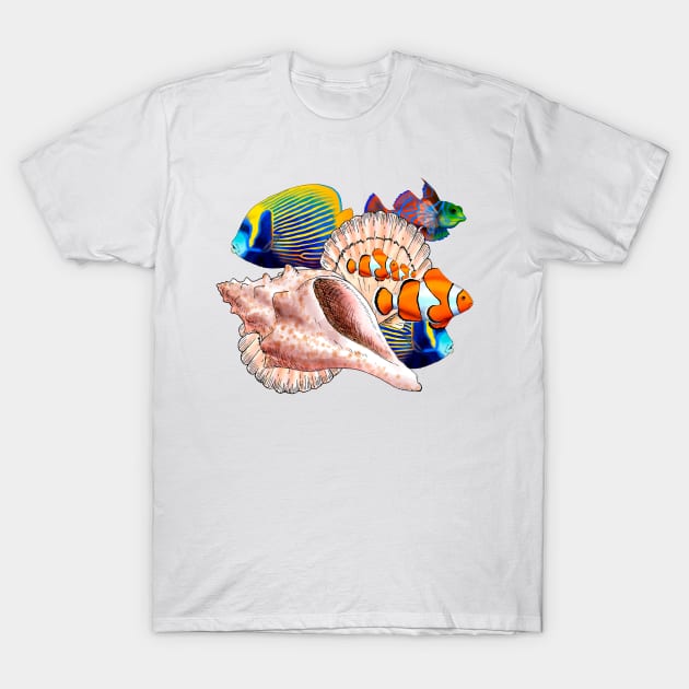 Shells T-Shirt by lucamendieta